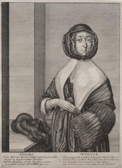 De fyra årstiderna: vinter av Wenceslaus Hollar