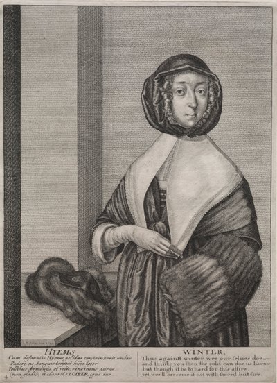 De fyra årstiderna: vinter, 1641. av Wenceslaus Hollar