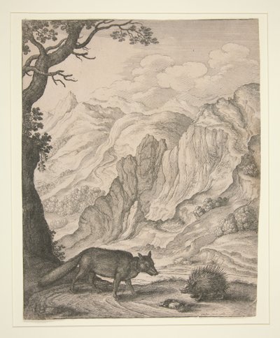 Räven och piggsvinet, ur boken Aesopic