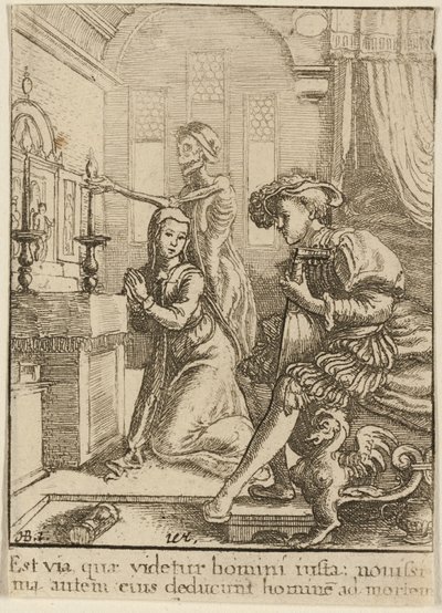 Nunnan och döden av Wenceslaus Hollar