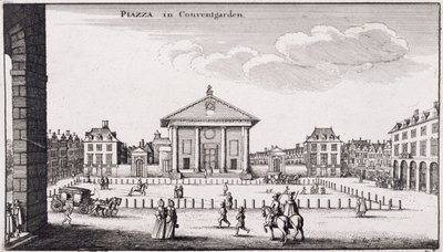 Piazza i Covent Garden, 1647 av Wenceslaus Hollar