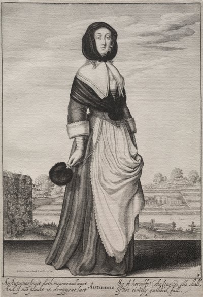 Årstiderna: Hösten av Wenceslaus Hollar