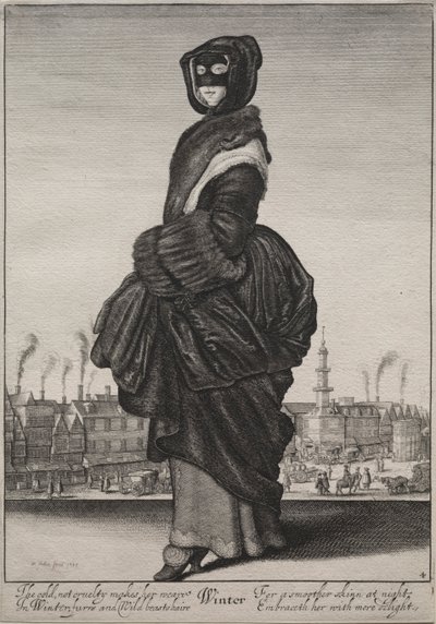 Årstiderna: vinter, 1643-1644. av Wenceslaus Hollar