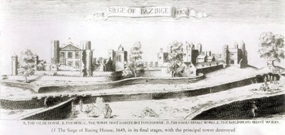 Belägringen av Basing House, 1645 av Wenceslaus Hollar