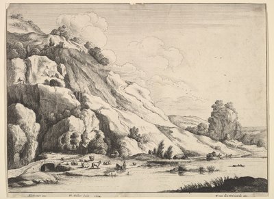 Stenbron, 1649. av Wenceslaus Hollar