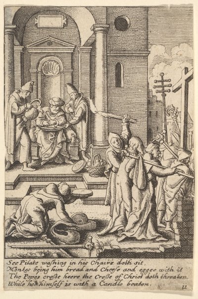 Handtvättningen, 1625-77 av Wenceslaus Hollar