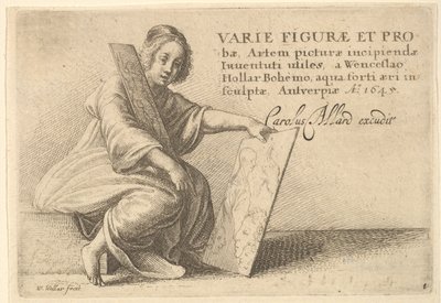 Olika figurer och sonderingar, 1645 av Wenceslaus Hollar