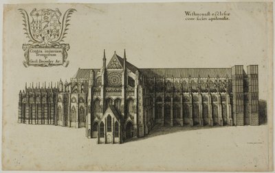 Utsikt från North Westminster Church av Wenceslaus Hollar