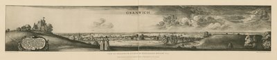 Vy över Greenwich etsad 1637 av Wenceslaus Hollar