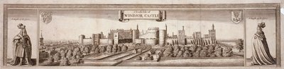 Utsikt över södra sidan av Windsor Castle, Berkshire, c1660 av Wenceslaus Hollar