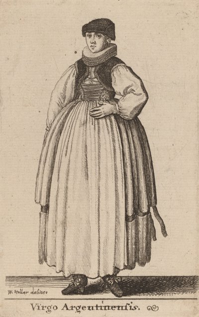 Argentinsk jungfru. av Wenceslaus Hollar