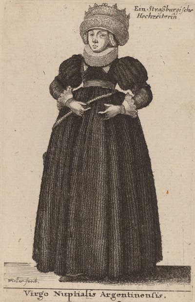Argentinsk brudjungfru av Wenceslaus Hollar