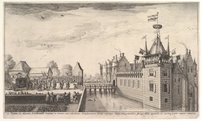 Besök hos A. Roelants, 1650. av Wenceslaus Hollar