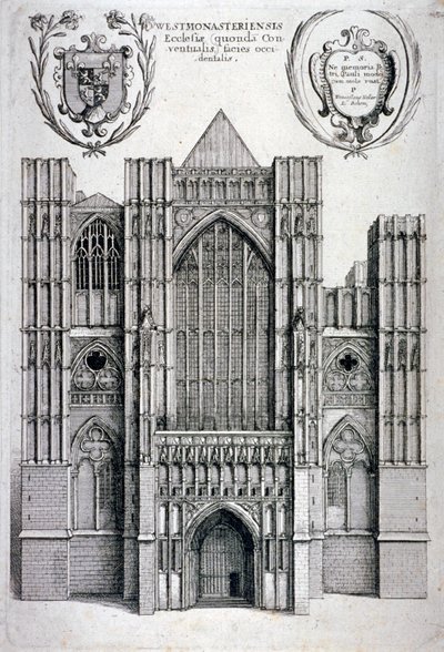 Westminster Abbey, London, c1650 av Wenceslaus Hollar