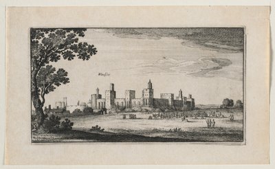 Windsor Castle från sydost av Wenceslaus Hollar