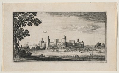 Windsor Castle från sydost, 1644. av Wenceslaus Hollar