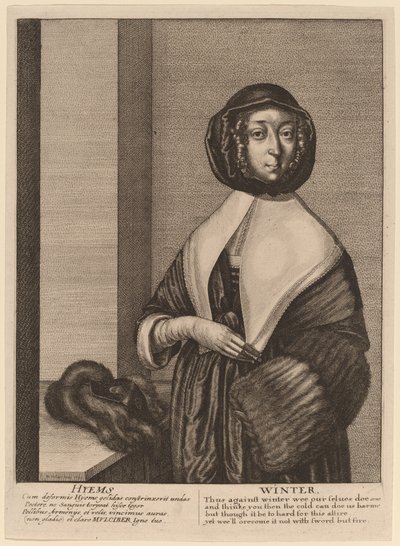 Vinter av Wenceslaus Hollar