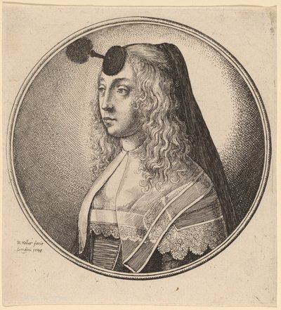 Kvinna från Antwerpen av Wenceslaus Hollar