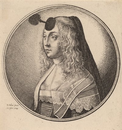 Kvinna i Antwerpen, 1643. av Wenceslaus Hollar