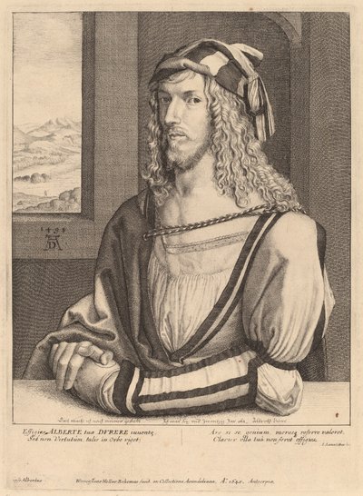 Albrecht Dürer av Wenceslaus Hollar after Albrecht Dürer
