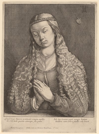 Katharine Furlegerin av Wenceslaus Hollar after Albrecht Dürer