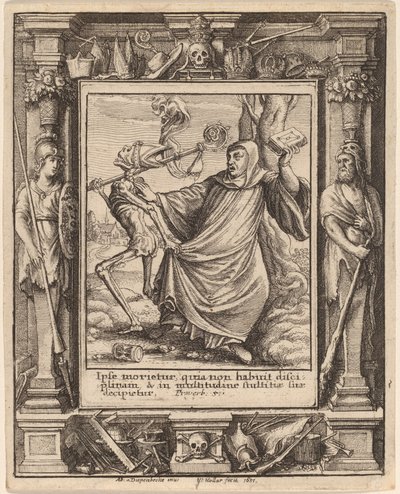 Abbot av Wenceslaus Hollar after Hans Holbein the Younger after Abraham van Diepenbeeck