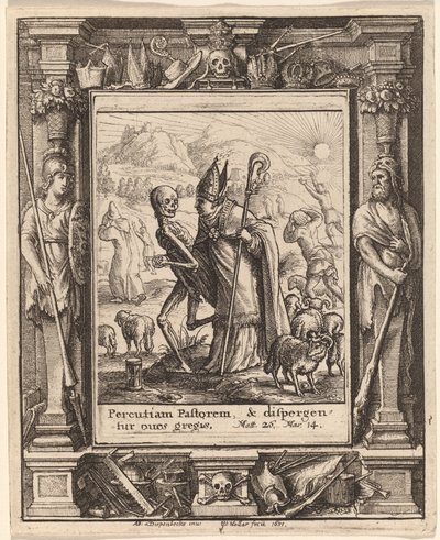 biskop av Wenceslaus Hollar after Hans Holbein the Younger after Abraham van Diepenbeeck