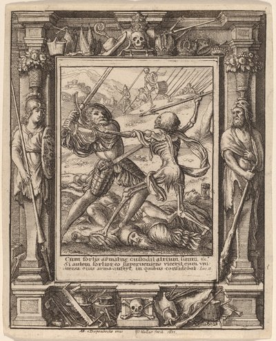 Riddare av Wenceslaus Hollar after Hans Holbein the Younger after Abraham van Diepenbeeck