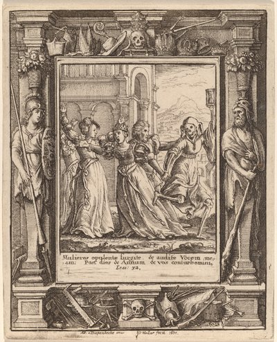 Drottning av Wenceslaus Hollar after Hans Holbein the Younger after Abraham van Diepenbeeck