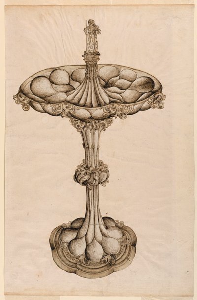 Teckning, mittstycke i silver, 1498 av Wenzel von Olmütz
