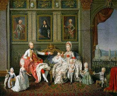 Leopold I, storhertig av Toscana med sin hustru Maria Luisa och deras barn, 1773 av Werlin