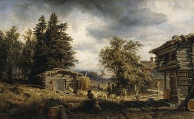 Stuga i Kuru av Werner Holmberg