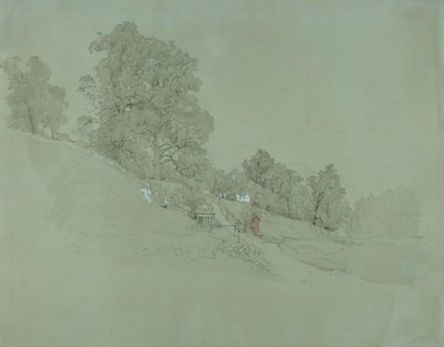 Landskap på en sluttning av Werner Holmberg