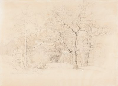 Landskap, lund av Werner Holmberg