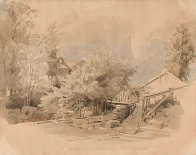 Norskt kvarnlandskap av Werner Holmberg