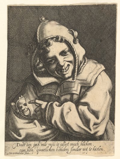 Skrattande dåre, ca. 1612. av Werner Jacobsz. van den Valckert