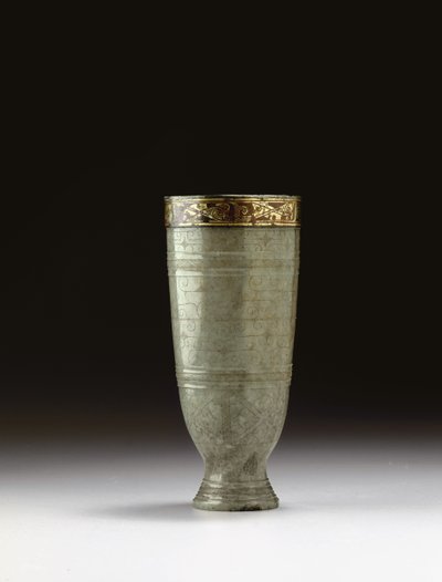 Bägare, tidigt-mitten av 200-talet f.Kr av Western Han Dynasty Chinese School