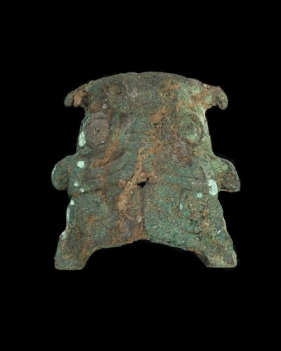 Prydnad: grotesk djurmask av Western Zhou Dynasty Chinese School