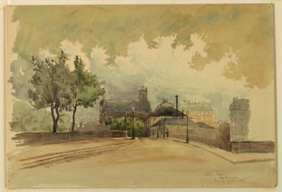 Ritning, The Marque, Paris, 1887 av Whitney Warren Jr.