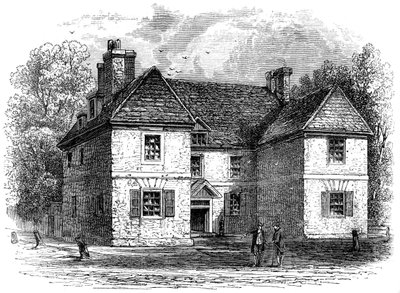 William Penns House, Philadelphia, Pennsylvania, sent 1600-tidigt 1700-tal c1880 av Whymper