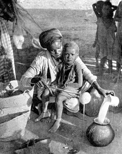 Samlar myrra och rökelse, Somalia, Afrika, 1936. av Wide World Photos