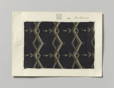 Stål med tryckt sida, Buddha design av Wiener Werkstätte