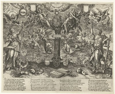 Förbundets träd, 1578 Förbundens träd / Arbor Pacis (titel på objekt) av Wierix