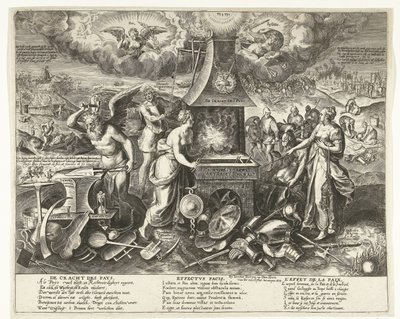 Fredens makt, 1678 The Power of the Pays (titel på objekt) av Wierix