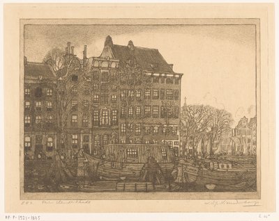 Hus på Prins Hendrikkade i Amsterdam Prins Hendrikkade (originaltitel) av Wijnand Otto Jan Nieuwenkamp (signed by artist)