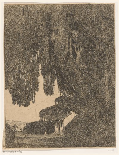 Kinesiskt kapell nära Semarang på Java Kinesisk plats för tillbedjan (originaltitel) av Wijnand Otto Jan Nieuwenkamp