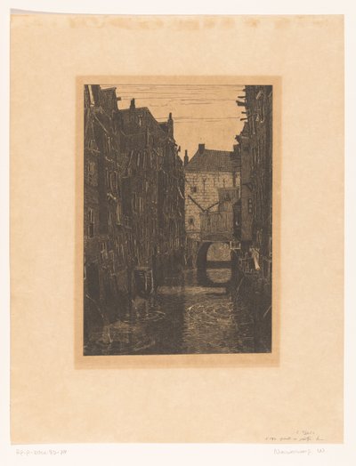 Hus på Voorstraatshaven i Dordrecht Kanal i Dordrecht (originaltitel) Dordrecht, sex etsningar av W.O.J. Nieuwenkamp och J.M. Degrees of Roggen (original serietitel) av Wijnand Otto Jan Nieuwenkamp