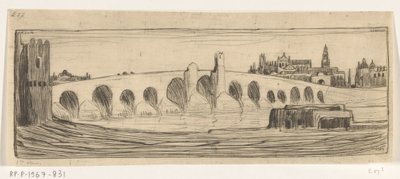 Romeinse brug över Guadalquivir i Cordoba Brug te Cordova (originaltitel) av Wijnand Otto Jan Nieuwenkamp