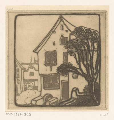 Gata i en stad vid Mosel På Mosel (originaltitel) av Wijnand Otto Jan Nieuwenkamp