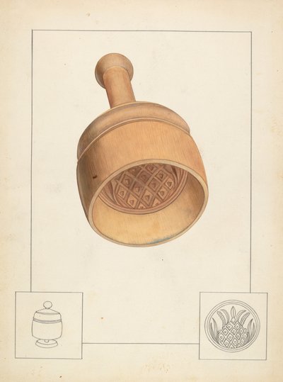 Smörform, ca. 1937. av Wilbur M Rice